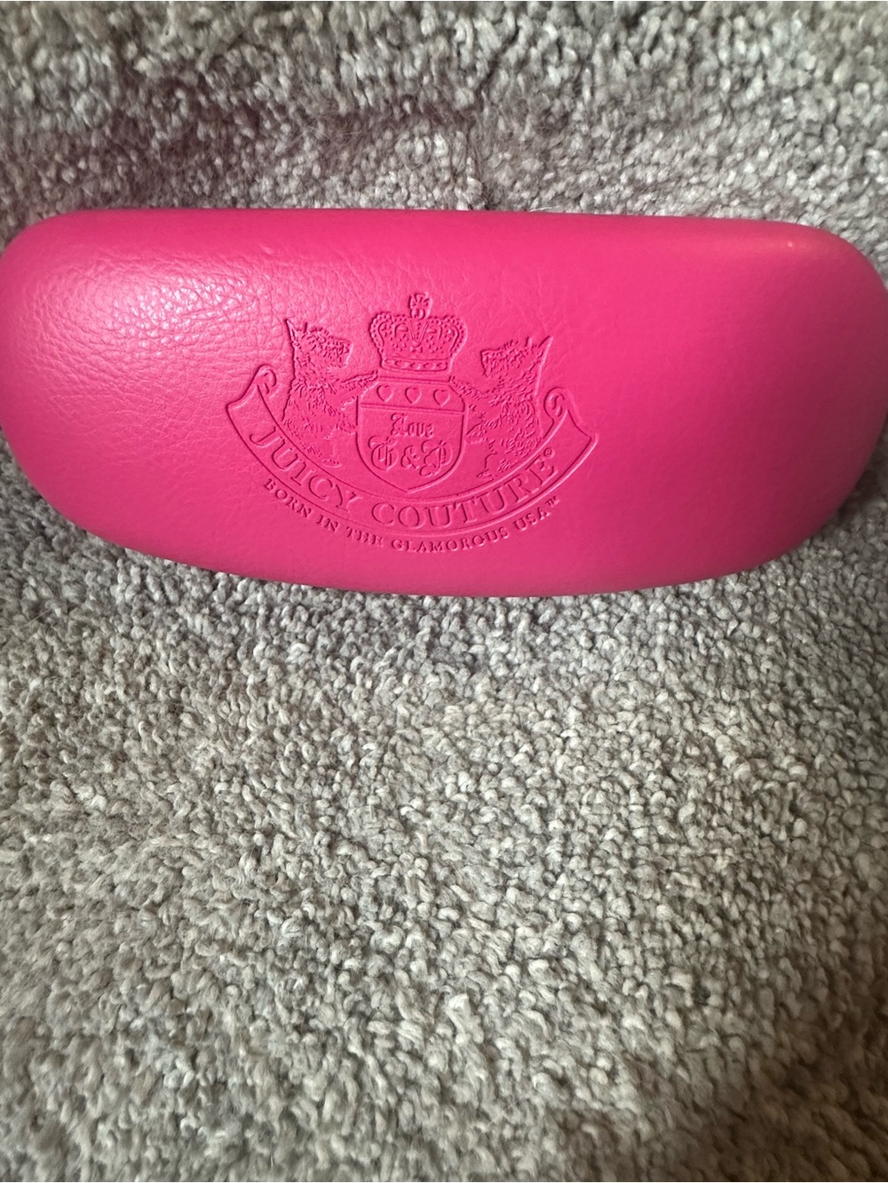 Juicy Couture Pink glasses Case - Hot Pink